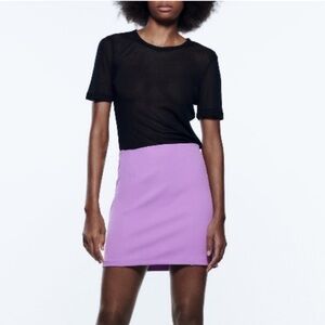 ZARA Skirt Women's Size Large NWT purple